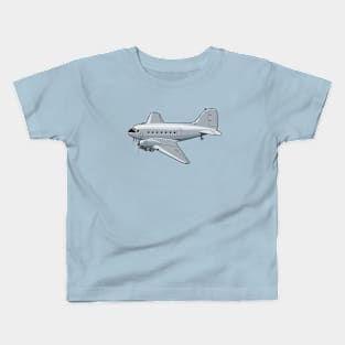 Cartoon retro  airplane Kids T-Shirt